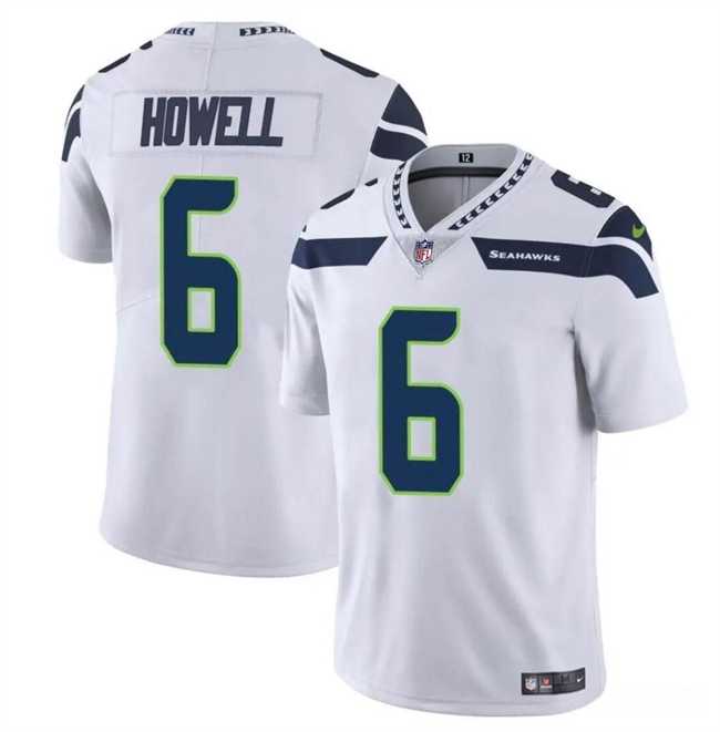 Men & Women & Youth Seattle Seahawks #6 Sam Howell White Vapor Limited Football Stitched Jersey->seattle seahawks->NFL Jersey